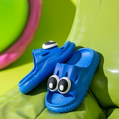Boys Cartoon Open Toe Slippers Lightweight Comfort Non-slip Indoor Bathroom
