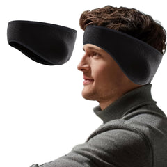 Adjustable Winter Headband with Ear Flaps for Running & Hiking