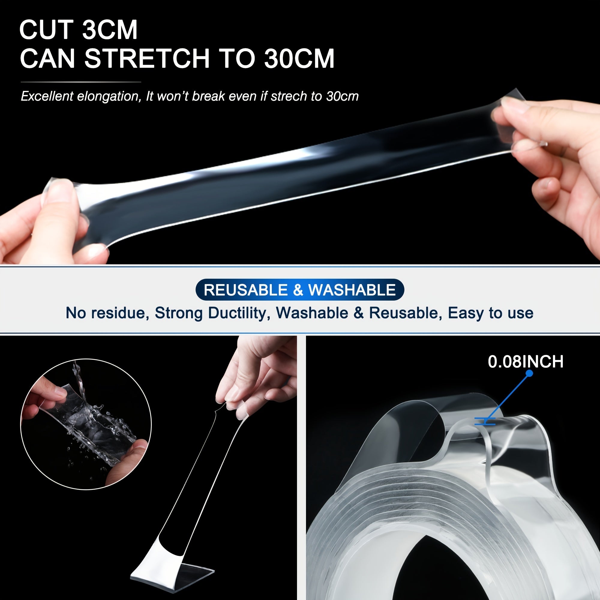 Nano Magic Double Sided Tape - 2mm Thickness