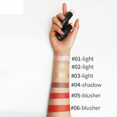 6 Color Shimmer Highlighter Set for Face Contour