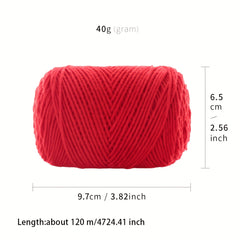 4 Strand Combed Milk Cotton Yarn 60% Cotton 40% Acrylic for Hand Knitting Croche