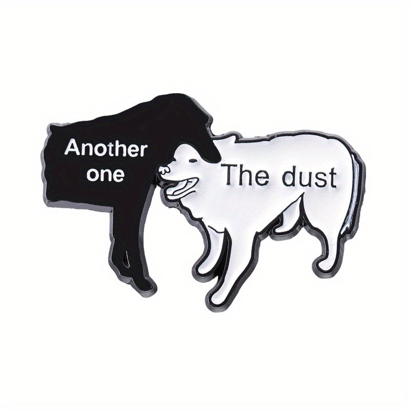 Cartoon Dog Enamel Lapel Pin Funny Animal Brooch