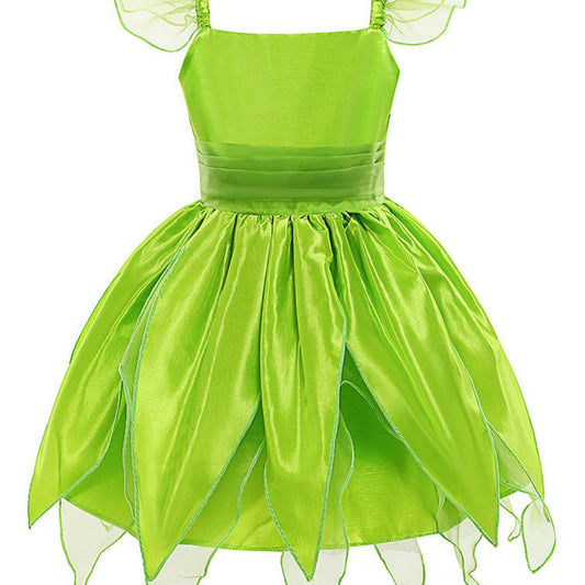 Green Princess Skirt Kids Birthday Christmas Party