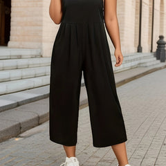  Wide Leg Cami Overall Jumpsuit