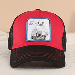 Owl Animal Baseball Cap Summer Mesh Sunshade Peaked Cap