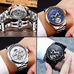 SUNGODER Auto Mechanical Men's Watch Stainless Steel Water Resistant