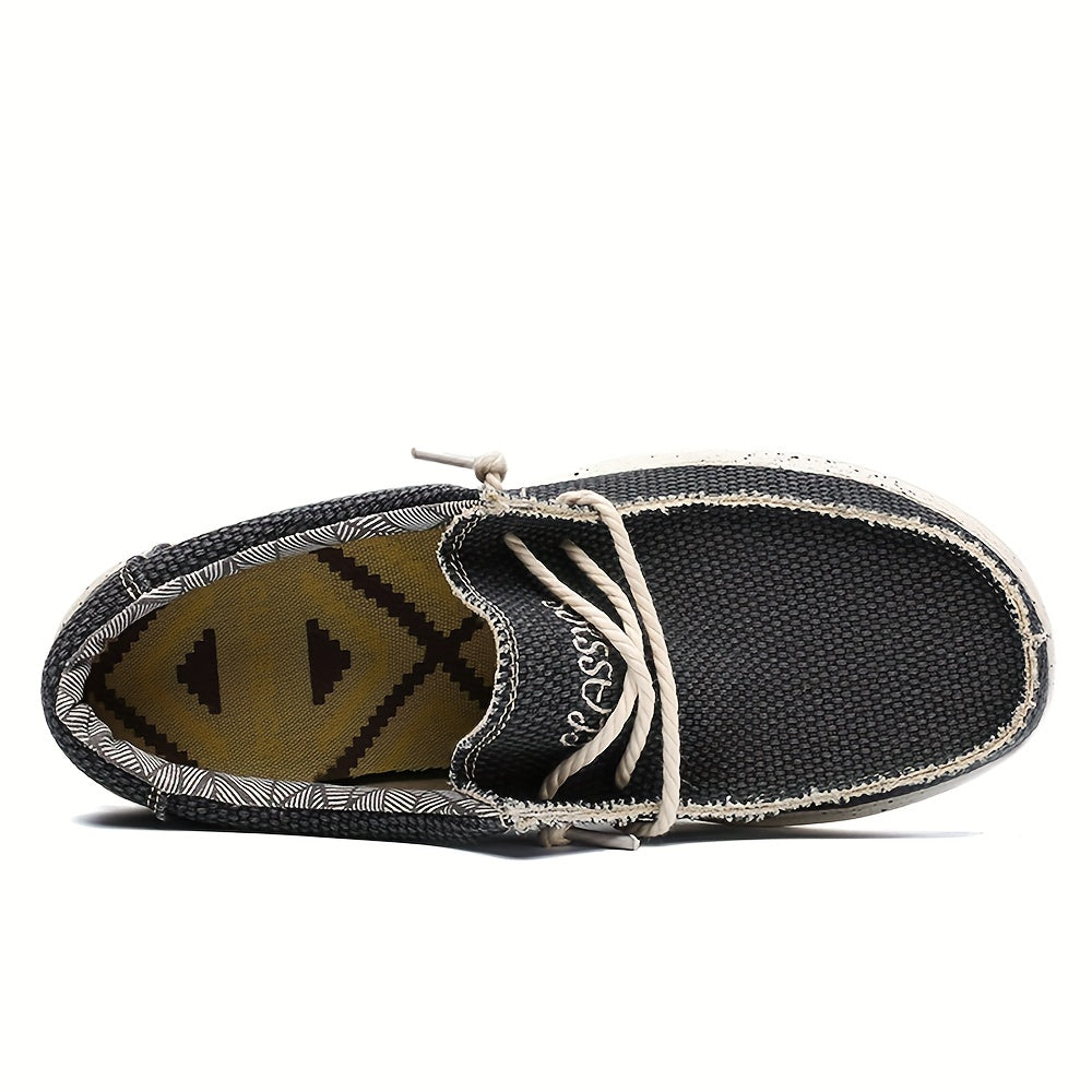 Men's Lightweight Canvas Slip On Loafers