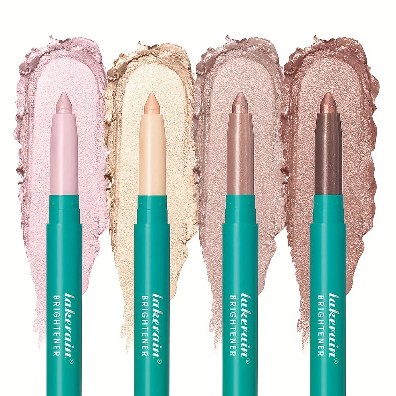 4 Brightening Shimmer Eyeshadow Pens Waterproof Eye Highlighter