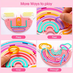 Colorful Twist Stick Fidget Toy Sensory Silicone Decompression Board