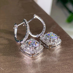 Silver Drop Earrings for Women