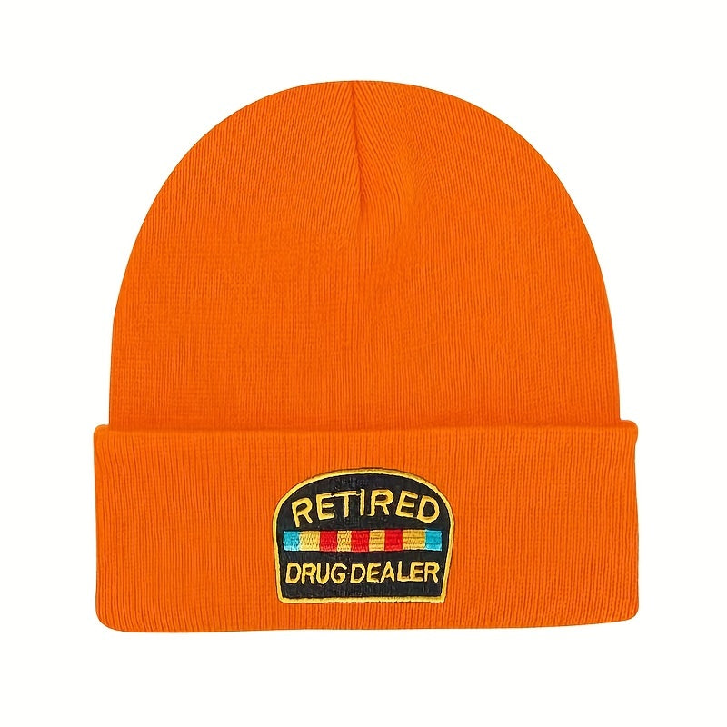 Embroidery Knitted Hat Warm Beanie