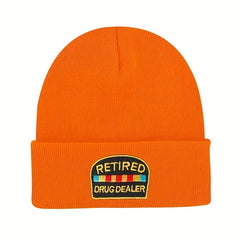 Embroidery Knitted Hat Warm Beanie