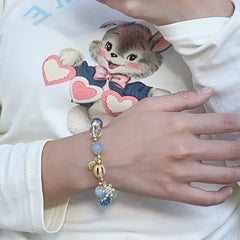 Snow Bracelet Bow Bead Bracelet Christmas Wind Bracelet