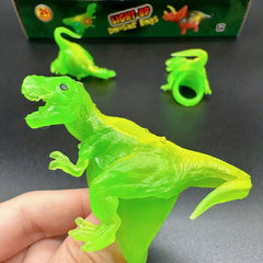 Dino Luminous Ring Kids Party Toy LED Jurassic Dinosaur Ring Plastic Mixed