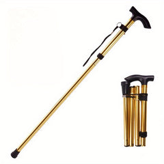 Foldable Trekking Pole - Adjustable Height - Non Slip Grip