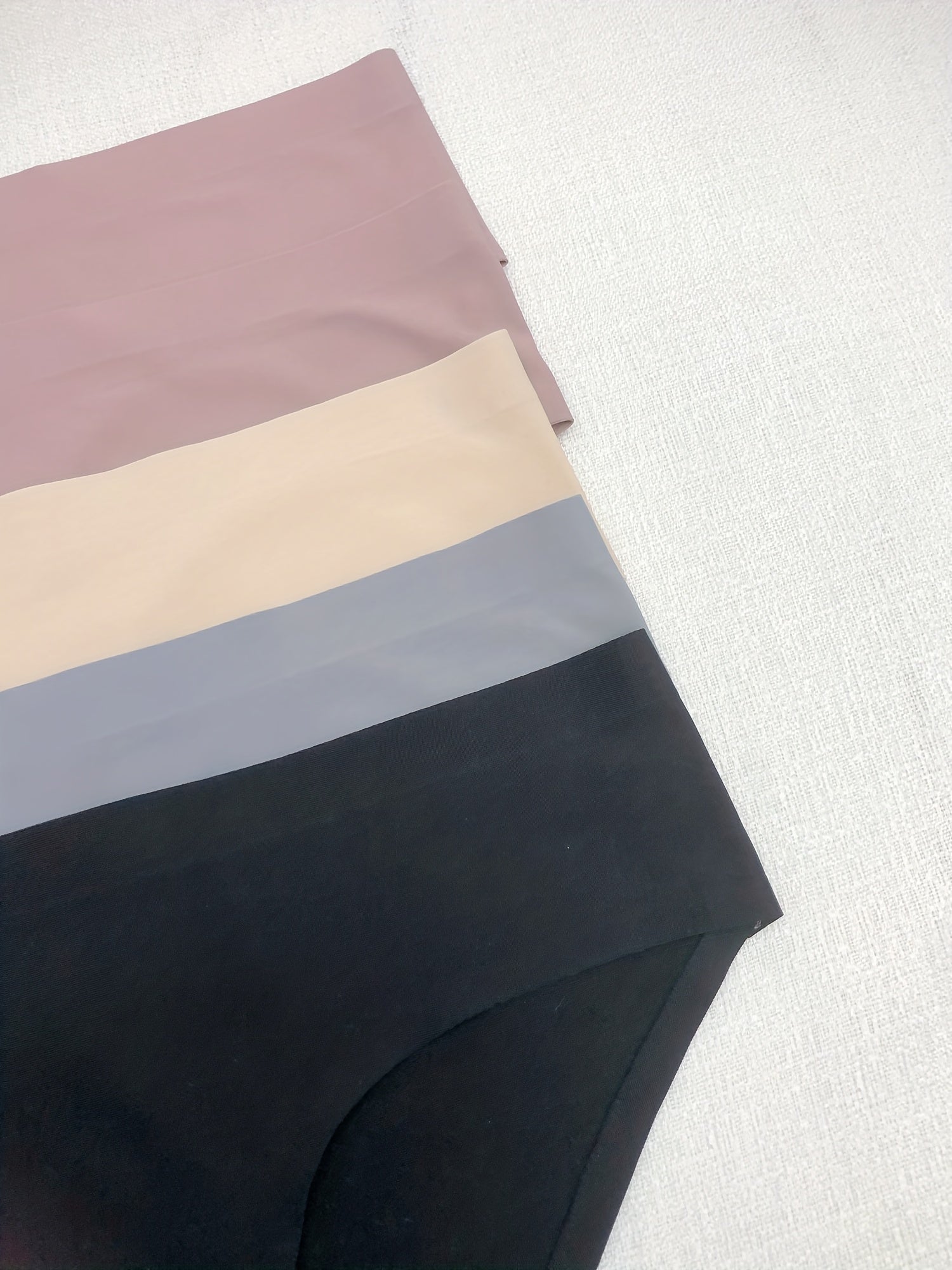 5 Seamless Solid Briefs Comfy & Breathable Low Waist Panties