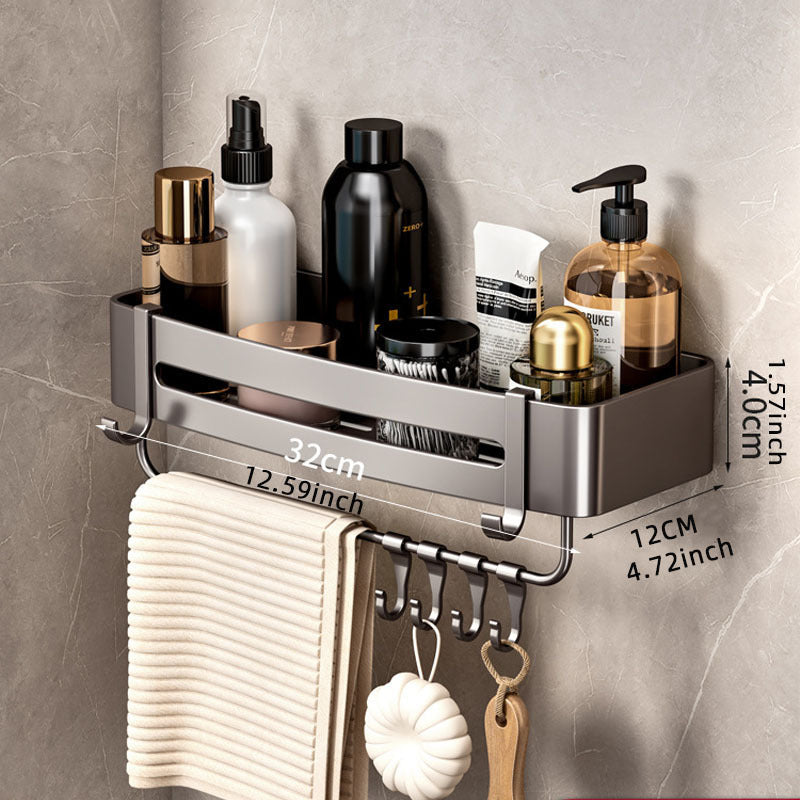 Wall Mounted Bathroom Storage Rack Multifunctional Bathroom Tray