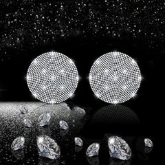 ZukMi 2pcs Bling Car Cup Holder Coaster Anti Slip Universal Vehicle Coasters