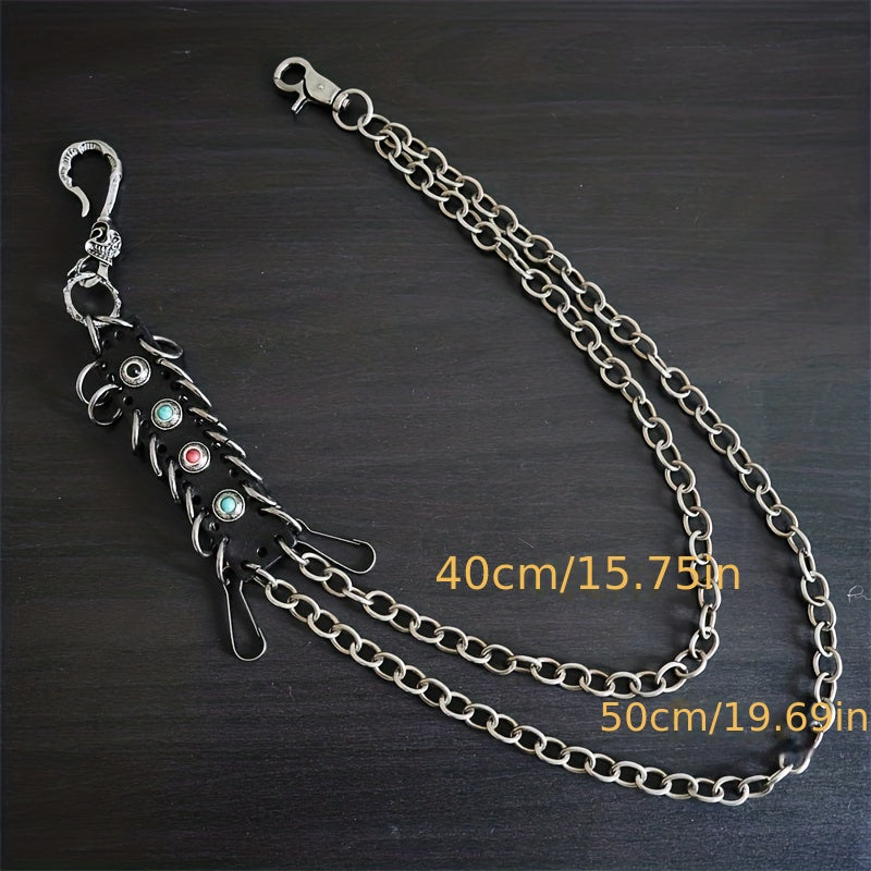 Double Layers Waist Chain Rock Punk Hipster Pant Keychain