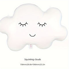 Rainbow Cloud Balloon Birthday Decoration Props Ribbon Cloud Aluminum Film