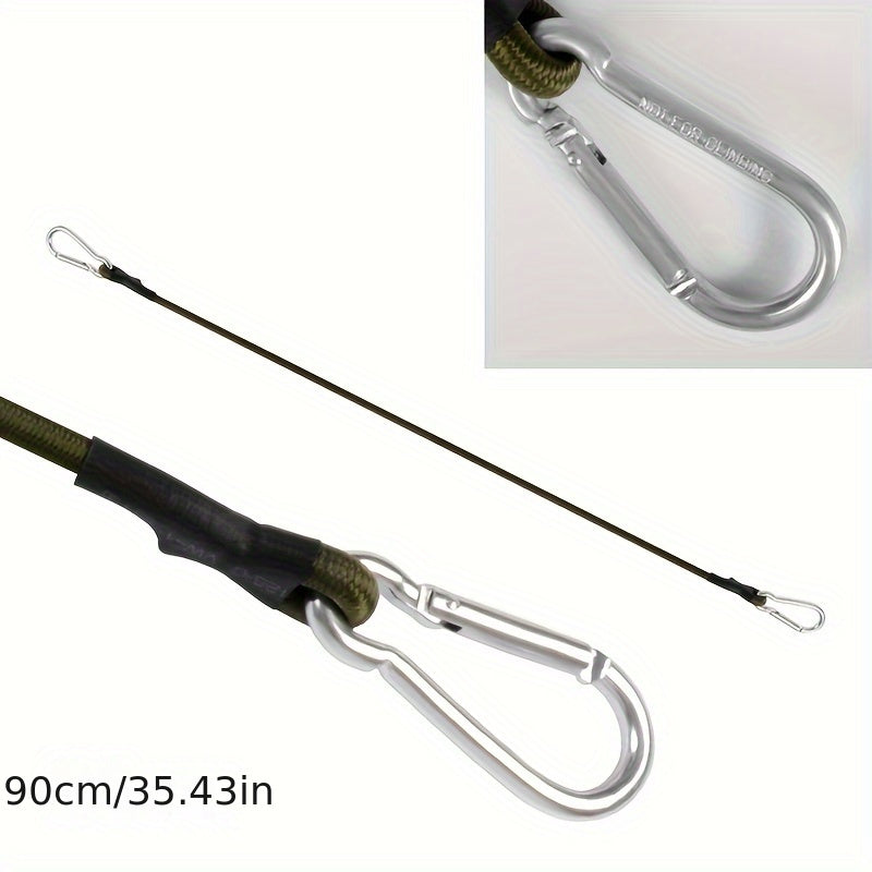 Heavy Duty Elastic Bungee Cords 8mm Carabiner Clips Tarpaulin Waterproof