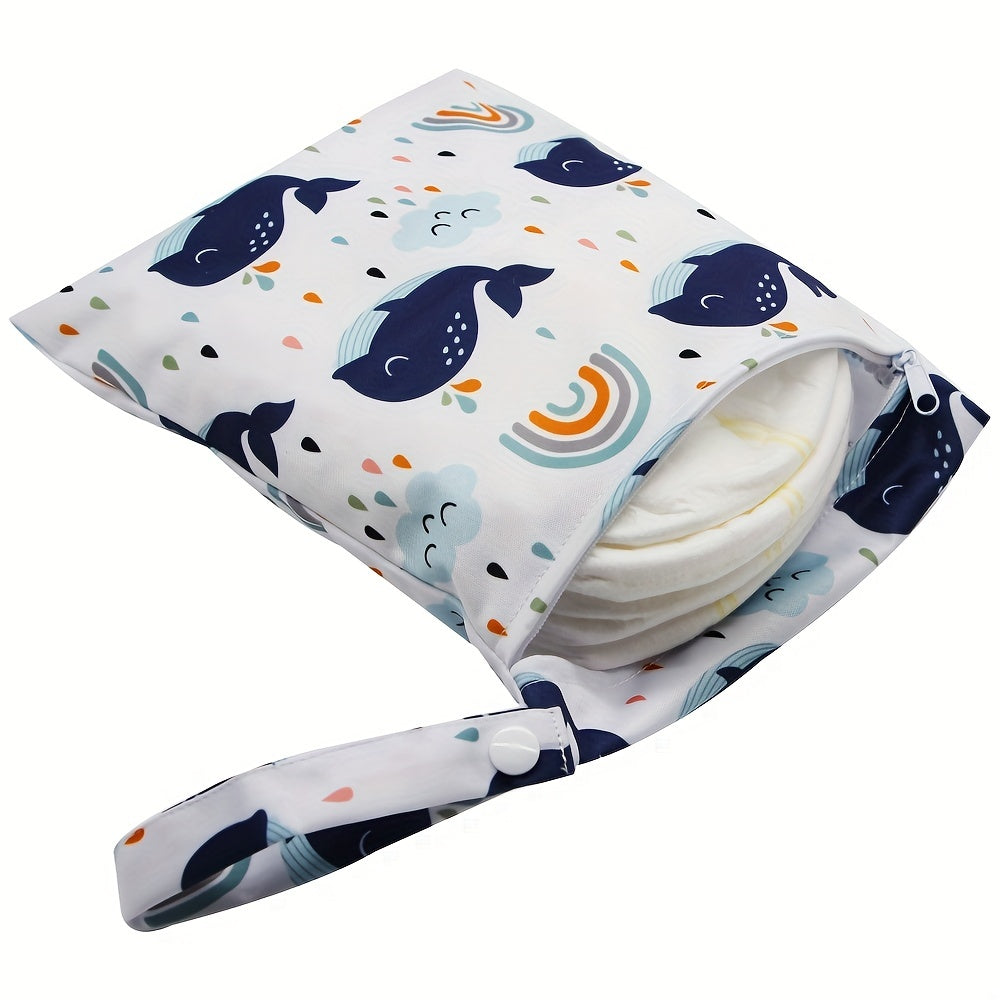 Rainbow Dolphin Print Small Wet Bag