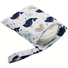 Rainbow Dolphin Print Small Wet Bag