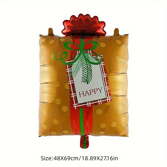 Large Christmas Party Balloons Holiday Decoration Aluminum Film Balloon