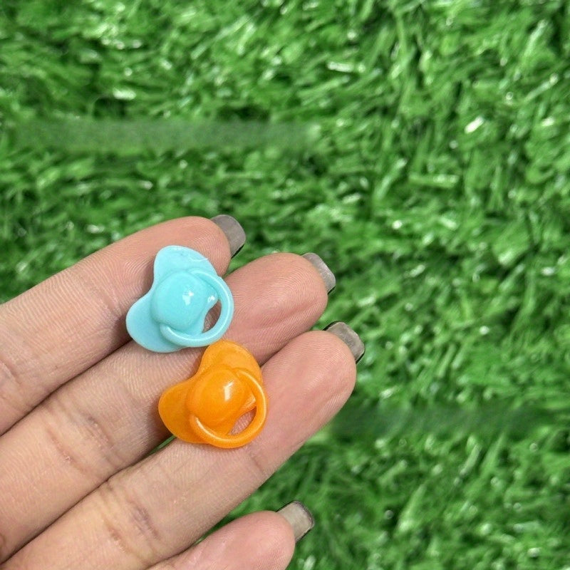 Mini Mixed Pacifier Simulation Dollhouse Accessories - Pastel Color Options