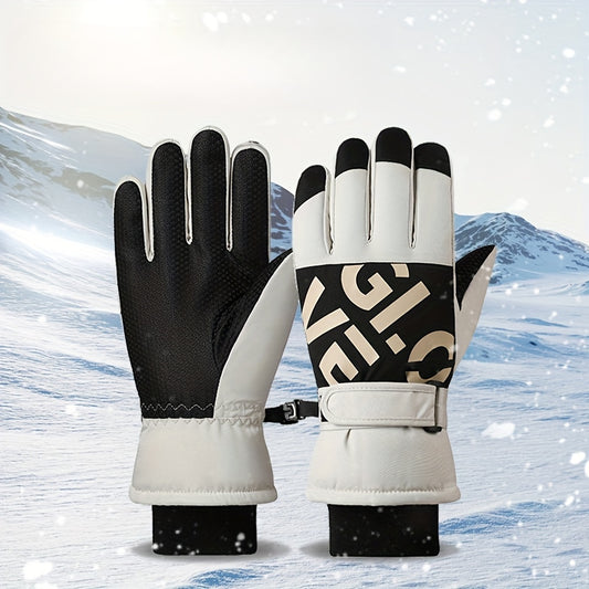 Unisex Skiing Gloves Keep Warm Winter Autumn Outdoor Cycling Waterproof
