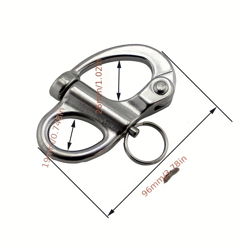69mm Stainless Steel Snap Hook Shackle for Camping