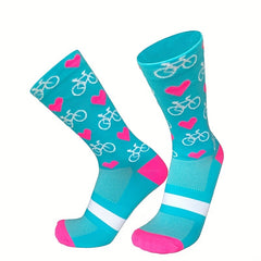 Pro Cycling Socks Men Women Compression Road Mountain Cycling