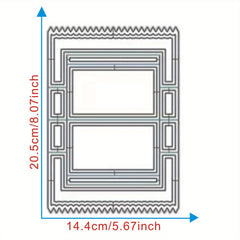 1pc Metal Cutting Mould Frame Templates for Card Making Scrapbooking DIY