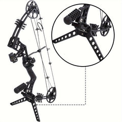 Compound Bow Stand Folding Portable Limb Clamp Kick Stand Holder
