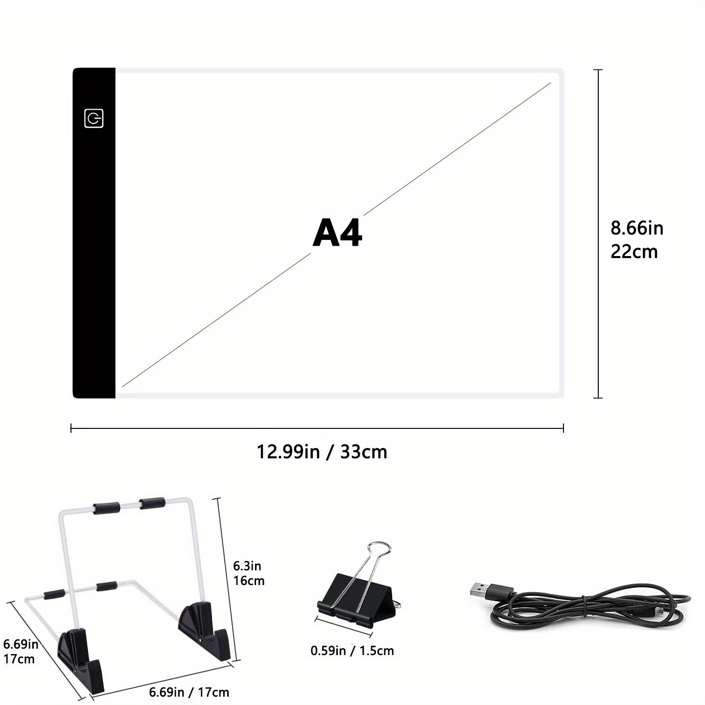 LED Light Box For Tracing Pad USB Powered Light Board