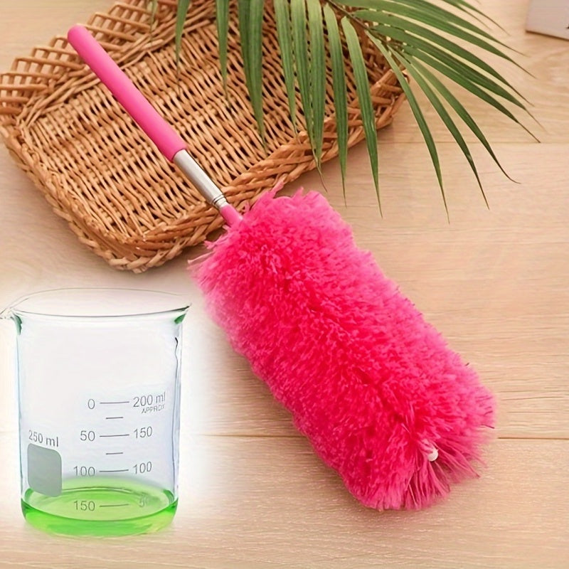1pc Retractable Car Cleaning Brush Dust Remover Fiber Hair Duster Brush