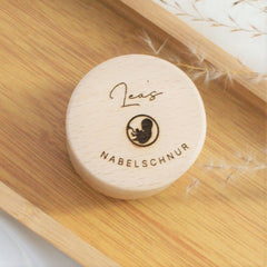 Personalized Wooden Keepsake Box for Baby's First Hair, Umbilical Cord, & Milk