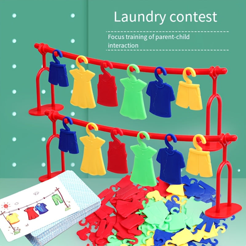 Colorful Clothes Matching Puzzle Game with Laundry Sorter