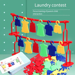 Colorful Clothes Matching Puzzle Game with Laundry Sorter