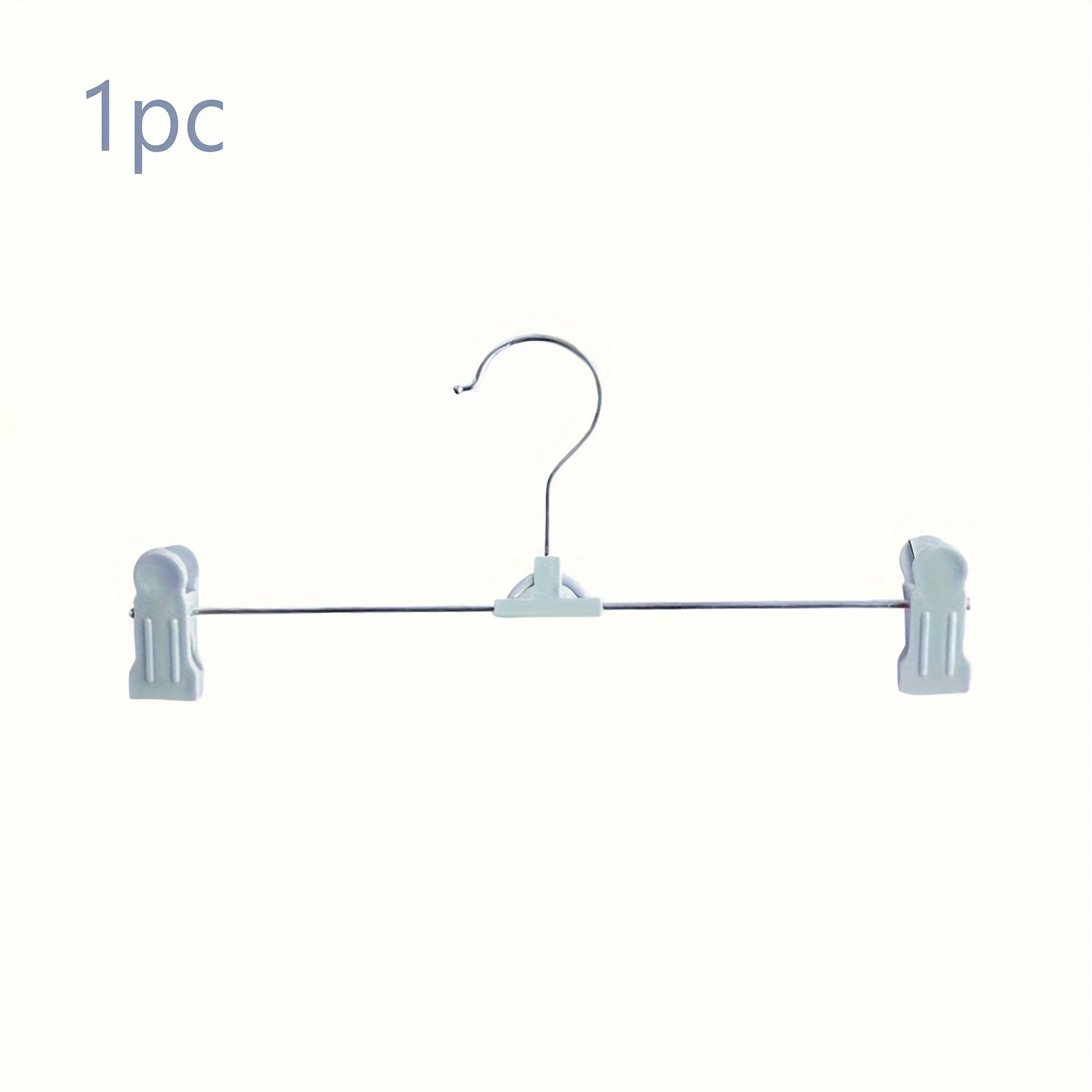 Space Saving Skirt & Pants Hangers With Clips Plastic Hangers