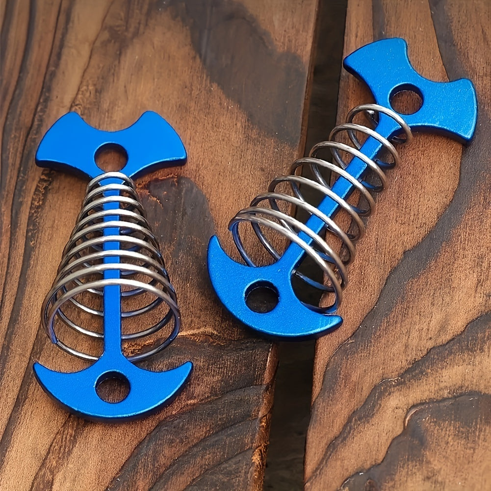 Aluminum Alloy Fishbone Ground Nails Stainless Steel Fixed Spring Hook