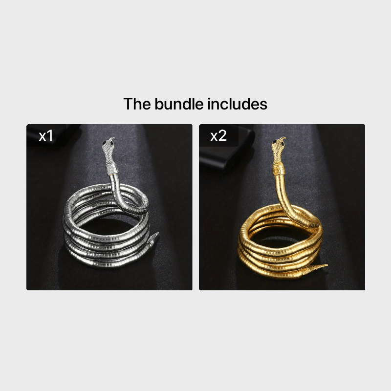 Gothic Snake Necklace Long Chunky Snake Wrap Collar For Women Girls