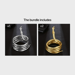 Gothic Snake Necklace Long Chunky Snake Wrap Collar For Women Girls