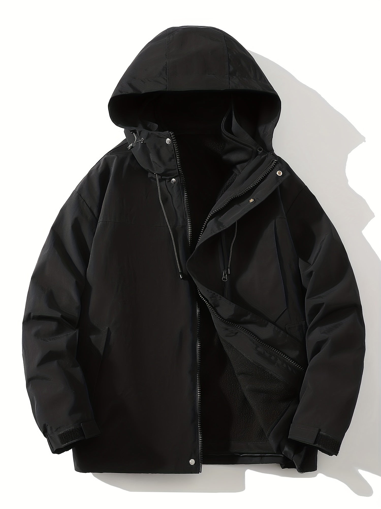 Women's 2-in-1 Fleece Lined Hooded Jacket