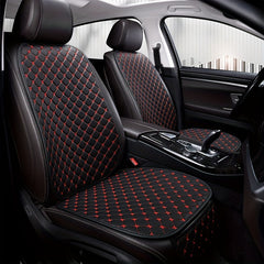Napa Leather Car Cushion Star Embroidery Back Anti-slip U