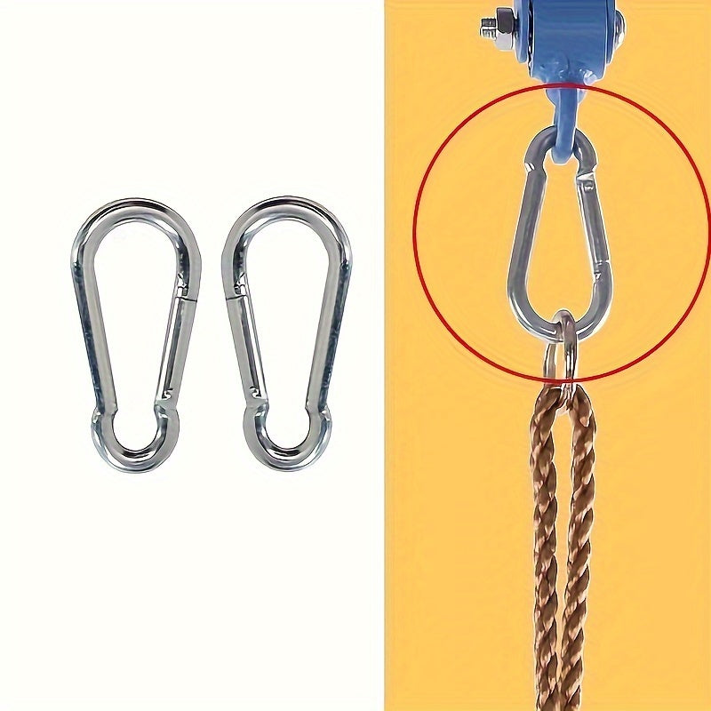 Stainless Steel Spring Buckle Keychain for Dog Leash and Outdoor Activities