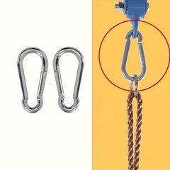 Stainless Steel Spring Buckle Keychain for Dog Leash and Outdoor Activities