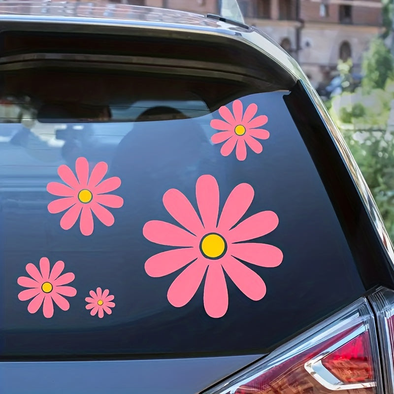 Daisy Car Sticker Set - Warm and Cozy Family Decor