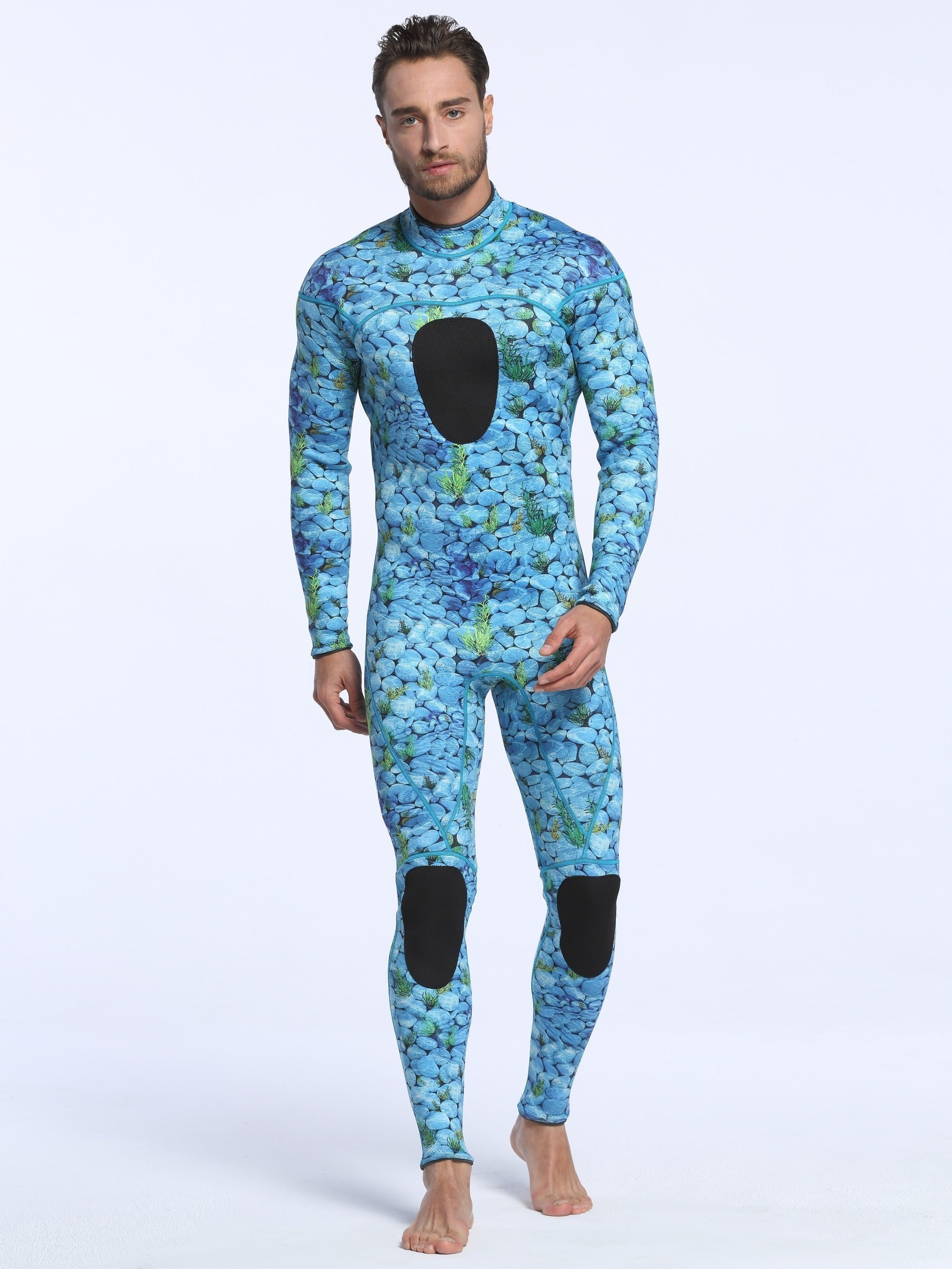 Men's 3mm Neoprene Camo Diving Wetsuit
