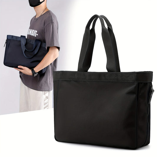Men's Large Capacity Tote Bag Casual Shoulder Bag